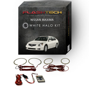 Nissan-Maxima-2007, 2008-LED-Halo-Headlights-White-RF Remote White-NI-MX0708-WHRF