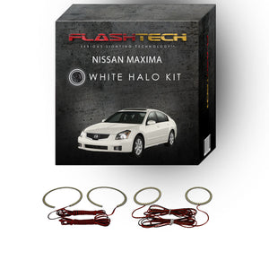 Nissan-Maxima-2007, 2008-LED-Halo-Headlights-White-RF Remote White-NI-MX0708-WHRF