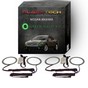 Nissan-Maxima-2009, 2010, 2011, 2012, 2013, 2014-LED-Halo-Headlights-RGB-Bluetooth RF Remote-NI-MX0914-V3HBTRF