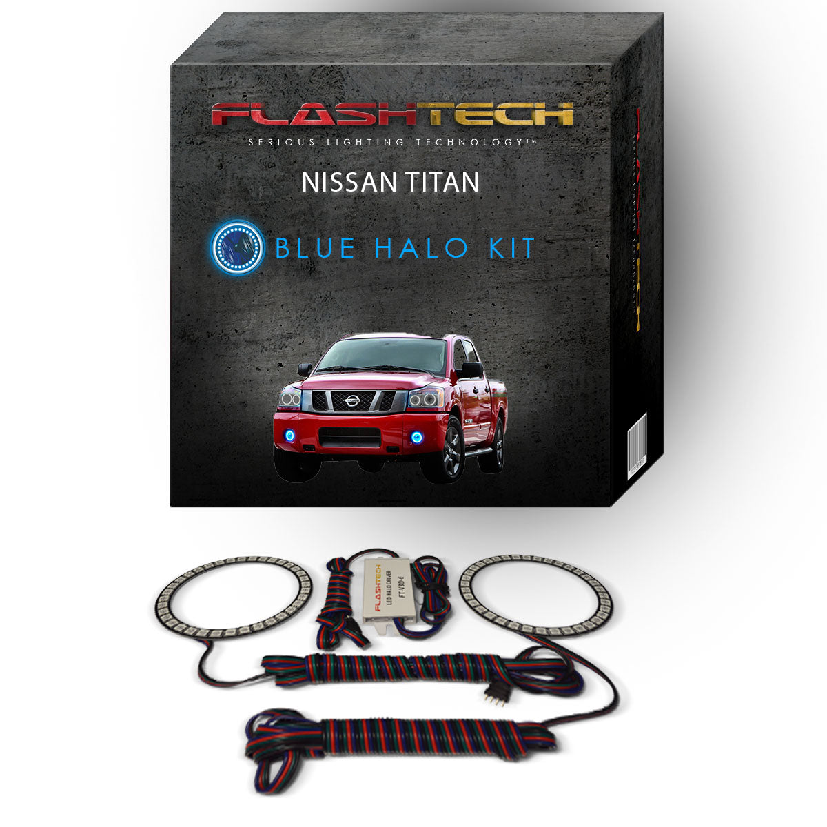 Nissan-Titan-2004, 2005, 2006, 2007, 2008, 2009, 2010, 2011, 2012, 2013, 2014, 2015-LED-Halo-Fog Lights-RGB-No Remote-NI-TI0415-V3F