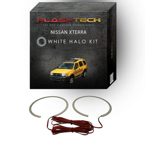 Nissan-Xterra-2000, 2001-LED-Halo-Headlights-White-RF Remote White-NI-XT0001-WHRF