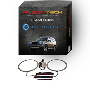 Nissan-Xterra-2002, 2003, 2004-LED-Halo-Headlights-RGB-Bluetooth RF Remote-NI-XT0204-V3HBTRF