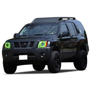 Nissan-Xterra-2005, 2006, 2007, 2008, 2009, 2010, 2011, 2012, 2013, 2014-LED-Halo-Headlights-ColorChase-No Remote-NI-XT0515-CCH