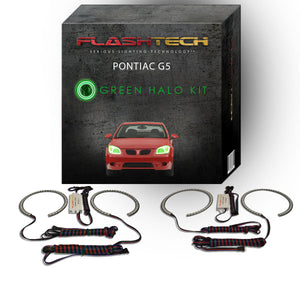 Pontiac-G5-2005, 2006, 2007, 2008, 2009, 2010-LED-Halo-Headlights-RGB-Bluetooth RF Remote-PO-G50510-V3HBTRF