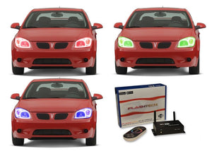 Pontiac-G5-2005, 2006, 2007, 2008, 2009, 2010-LED-Halo-Headlights-RGB-WiFi Remote-PO-G50510-V3HWI