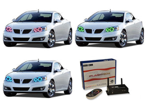 Pontiac-G6-2005, 2006, 2007, 2008, 2009, 2010-LED-Halo-Headlights-RGB-WiFi Remote-PO-G60510-V3HWI