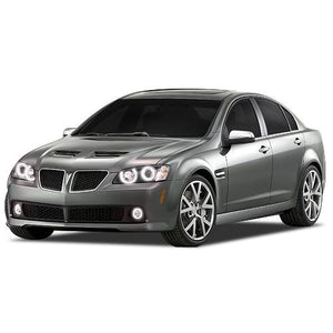 Pontiac-G8-2008, 2009-LED-Halo-Headlights and Fog Lights-ColorChase-No Remote-PO-G80809-CCHF