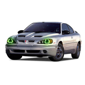 Pontiac-Grand Am-1995, 1996, 1997, 1998, 1999, 2000, 2001, 2002, 2003, 2004, 2005-LED-Halo-Headlights-ColorChase-No Remote-PO-GA9505-CCH