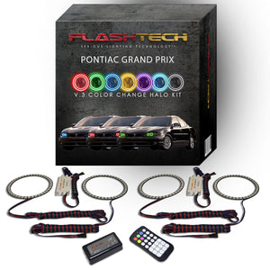 Pontiac-Grand Prix-1997, 1998, 1999, 2000, 2001, 2002, 2003-LED-Halo-Headlights-RGB-RF Remote-PO-GP9703-V3HRF