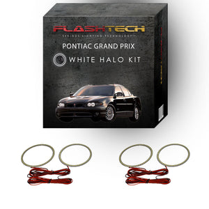 Pontiac-Grand Prix-1997, 1998, 1999, 2000, 2001, 2002, 2003-LED-Halo-Headlights-White-RF Remote White-PO-GP9703-WHRF