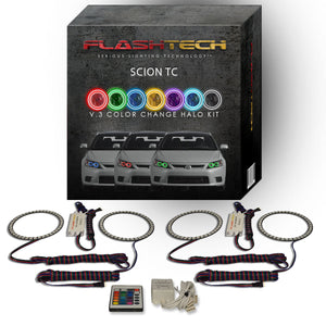 Scion-tC-2011, 2012, 2013-LED-Halo-Headlights-RGB-Bluetooth RF Remote-SC-TC1113-V3HBTRF