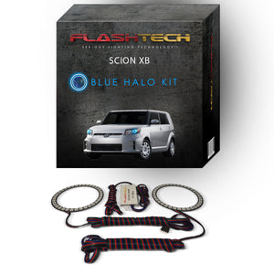 Scion-xB-2011, 2012, 2013, 2014, 2015-LED-Halo-Headlights-RGB-Bluetooth RF Remote-SC-XB1115-V3HBTRF