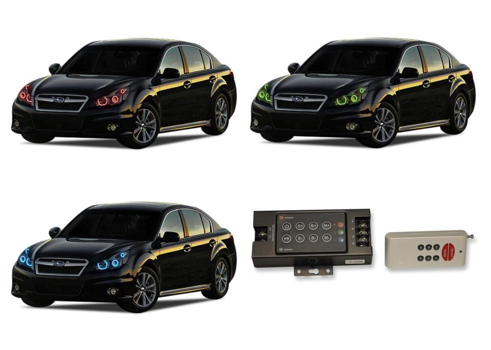 Subaru-Legacy-2010, 2011, 2012-LED-Halo-Headlights-RGB-RF Remote-SU-LG1012-V3HRF