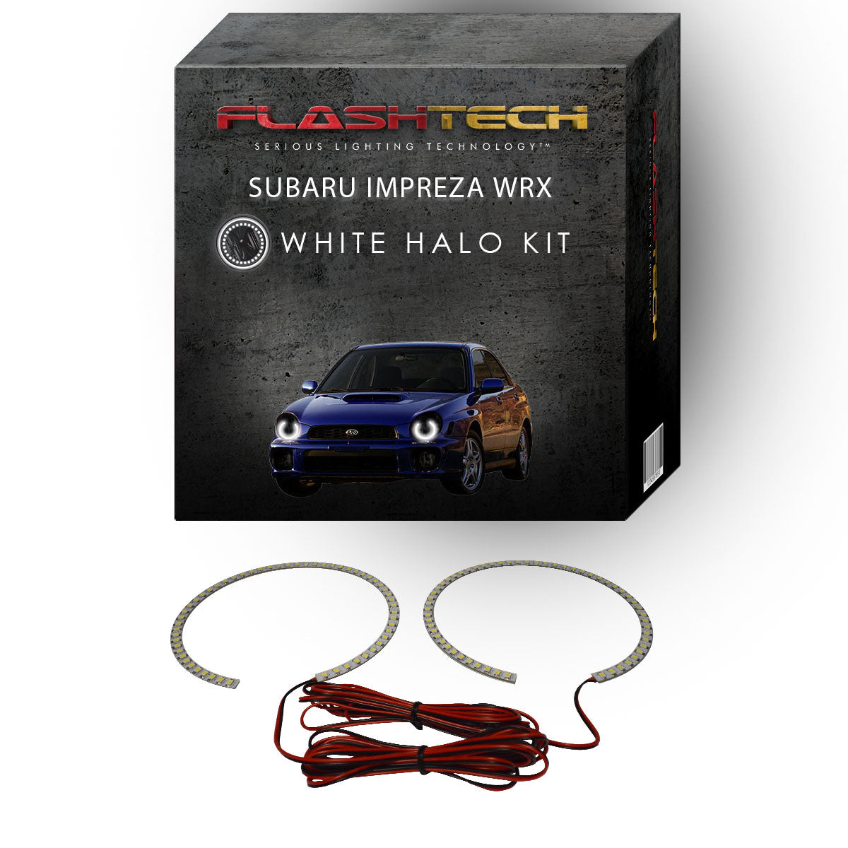 Subaru-Impreza-2002, 2003-LED-Halo-Headlights-White-RF Remote White-SU-WR0203-WHRF
