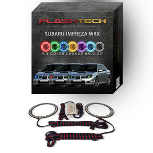 Subaru-Impreza-2006, 2007-LED-Halo-Headlights-RGB-No Remote-SU-WR0607-V3H