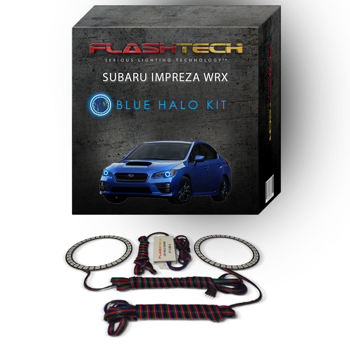 Subaru-Impreza-2015, 2016, 2017, 2018-LED-Halo-Headlights-RGB-No Remote-SU-WR1516-V3H