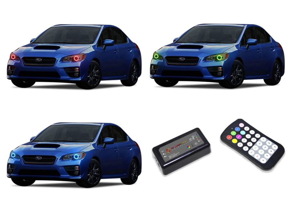 Subaru-Impreza-2015, 2016, 2017, 2018-LED-Halo-Headlights-RGB-Colorfuse RF Remote-SU-WR1516-V3HCFRF