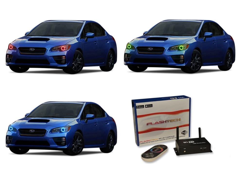 Subaru-Impreza-2015, 2016, 2017, 2018-LED-Halo-Headlights-RGB-WiFi Remote-SU-WR1516-V3HWI