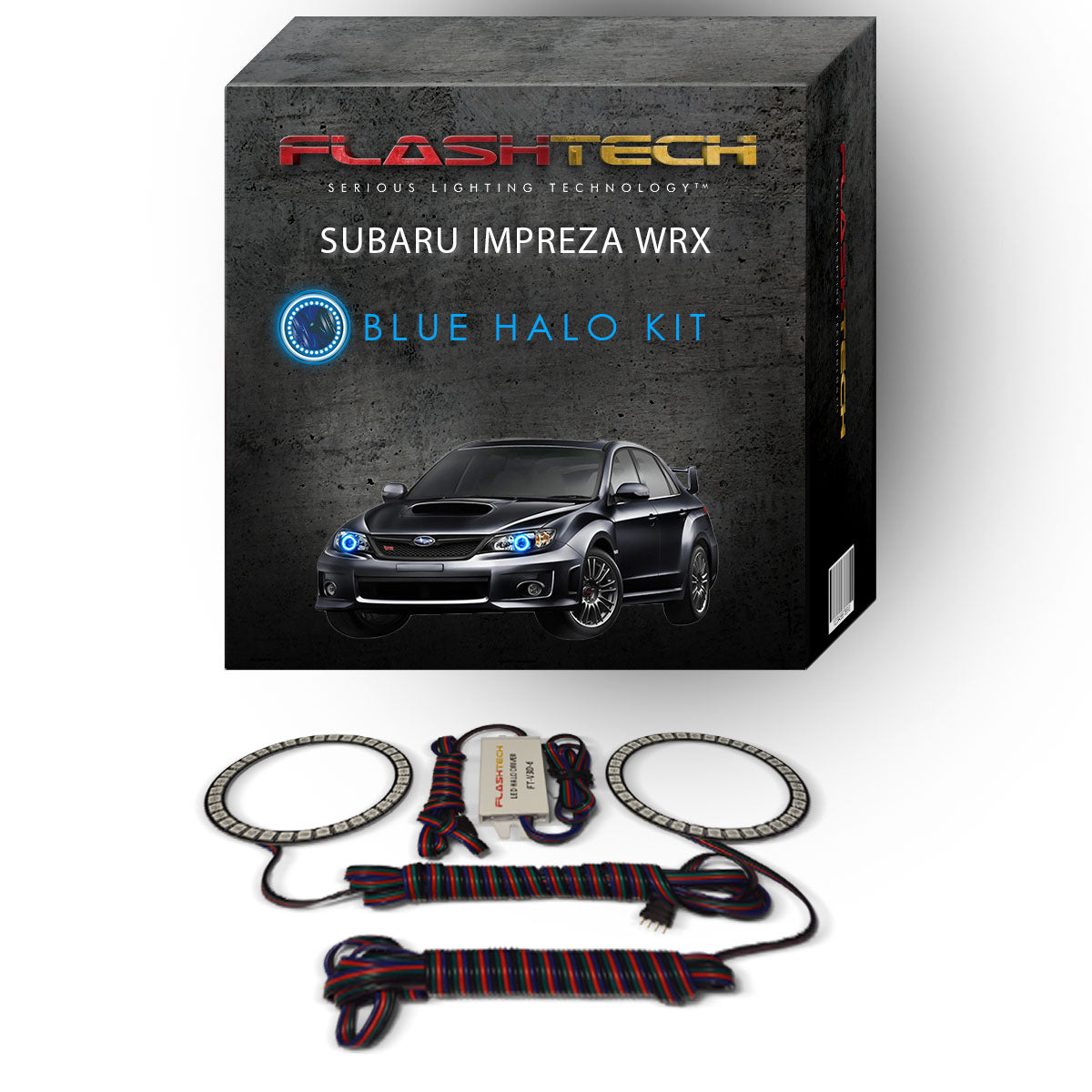 Subaru-Impreza-2008, 2009, 2010, 2011, 2012, 2013, 2014-LED-Halo-Headlights-RGB-No Remote-SU-WRS0814-V3H