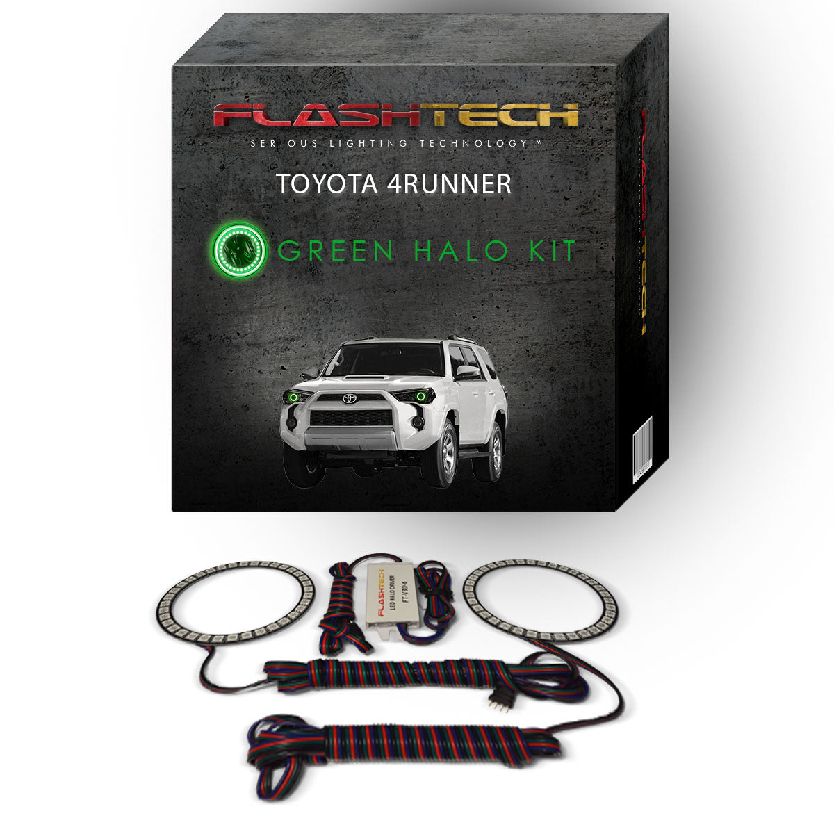 Toyota-4Runner-2014, 2015, 2016-LED-Halo-Headlights-RGB-Bluetooth RF Remote-TO-4R1416-V3HBTRF