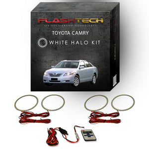 Toyota-Camry-2007, 2008, 2009-LED-Halo-Headlights-White-RF Remote White-TO-CA0709-WHRF
