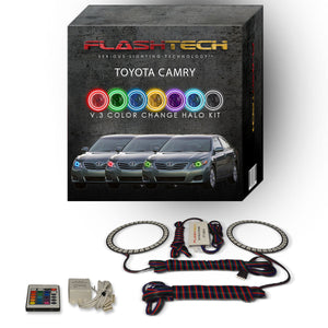 Toyota-Camry-2010, 2011-LED-Halo-Headlights-RGB-Bluetooth RF Remote-TO-CA1011-V3HBTRF