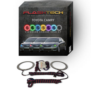 Toyota-Camry-2010, 2011-LED-Halo-Headlights-RGB-No Remote-TO-CA1011-V3H