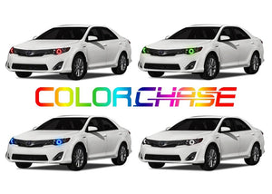 Toyota-Camry-2012, 2013, 2014-LED-Halo-Headlights-ColorChase-No Remote-TO-CA1214-CCH