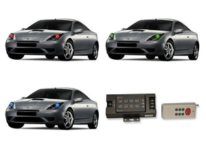 Toyota-Celica-2000, 2001, 2002, 2003, 2004, 2005-LED-Halo-Headlights-RGB-RF Remote-TO-CE0005-V3HRF