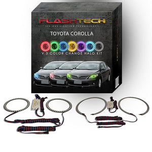 Toyota-Corolla-2011, 2012, 2013-LED-Halo-Headlights-RGB-No Remote-TO-CO1113-V3H