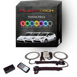 Toyota-Prius-2010, 2011, 2012, 2013, 2014, 2015-LED-Halo-Headlights-RGB-RF Remote-TO-PR1015-V3HRF