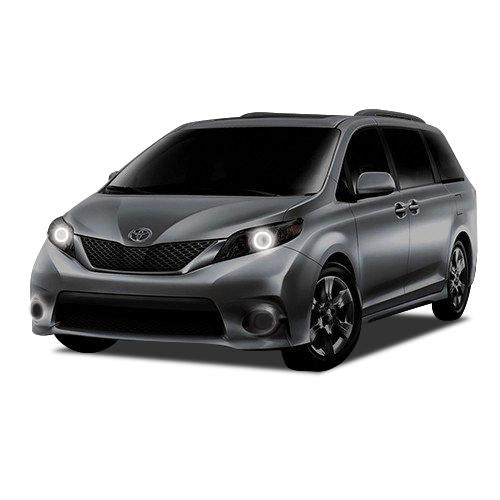 Toyota-Sienna-2014, 2015, 2016-LED-Halo-Headlights-ColorChase-No Remote-TO-SN1516-CCH