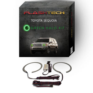Toyota-Sequoia-2001, 2002, 2003, 2004-LED-Halo-Headlights-RGB-Bluetooth RF Remote-TO-SQ0104-V3HBTRF