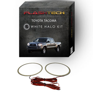 Toyota-Tacoma-2005, 2006, 2007, 2008, 2009, 2010, 2011-LED-Halo-Headlights-White-RF Remote White-TO-TA0511-WHRF
