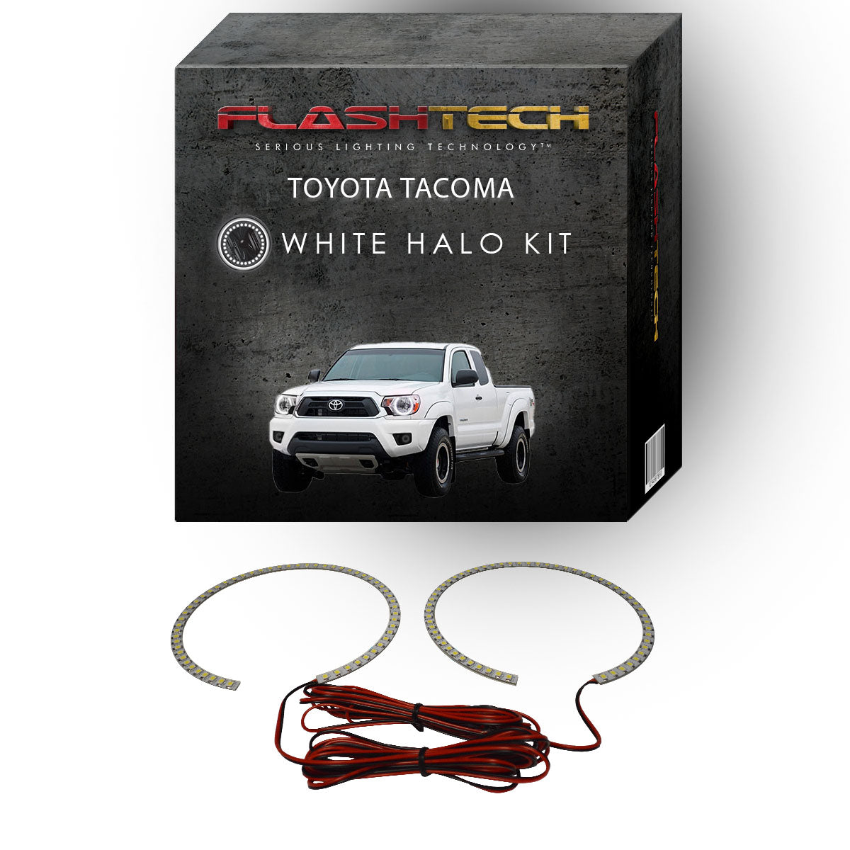 Toyota-Tacoma-2012, 2013, 2014, 2015-LED-Halo-Headlights-White-RF Remote White-TO-TA1215-WHRF