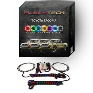 Toyota-Tacoma-2016, 2017, 2018-LED-Halo-Headlights-RGB-No Remote-TO-TA1617-V3H