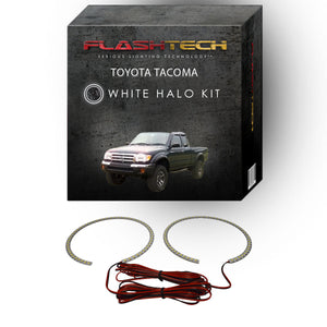Toyota-Tacoma-1998, 1999, 2000-LED-Halo-Headlights-White-RF Remote White-TO-TA9800-WHRF