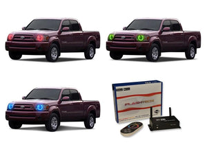 Toyota-Tundra-2005, 2006-LED-Halo-Headlights-RGB-WiFi Remote-TO-TU0506-V3HWI