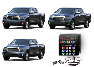 Toyota-Tundra-2007, 2008, 2009, 2010, 2011, 2012, 2013-LED-Halo-Fog Lights-RGB-Colorfuse RF Remote-TO-TU0713-V3FCFRF