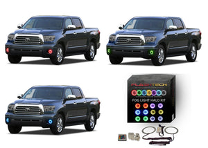 Toyota-Tundra-2007, 2008, 2009, 2010, 2011, 2012, 2013-LED-Halo-Fog Lights-RGB-IR Remote-TO-TU0713-V3FIR