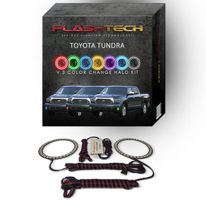 Toyota-Tundra-2007, 2008, 2009, 2010, 2011, 2012, 2013-LED-Halo-Fog Lights-RGB-No Remote-TO-TU0713-V3F