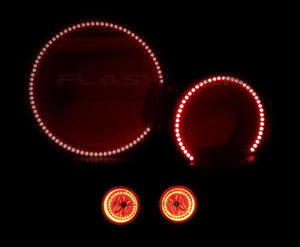 Toyota-Tundra-2007, 2008, 2009, 2010, 2011, 2012, 2013-LED-Halo-Headlights and Fog Lights-RGB-Bluetooth RF Remote-TO-TU0713-V3HFBTRF