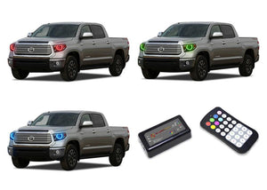 Toyota-Tundra-2014, 2015, 2016-LED-Halo-Headlights-RGB-Colorfuse RF Remote-TO-TU1415-V3HCFRF