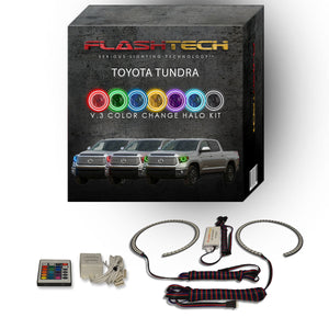 Toyota-Tundra-2014, 2015, 2016-LED-Halo-Headlights-RGB-Bluetooth RF Remote-TO-TU1415-V3HBTRF