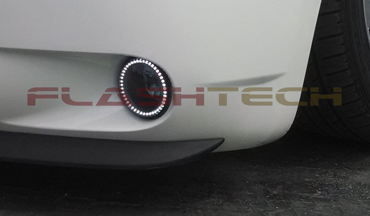 Dodge-Charger-2005, 2006, 2007, 2008, 2009, 2010-LED-Halo-Fog Lights-White-RF Remote White-DO-CR0510-WFRF