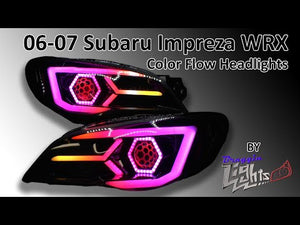 06-07 Subaru Impreza WRX Bi-LED Color Flow Retrofit Headlights