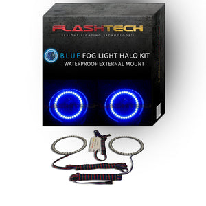 Ford-Transit Connect-2011, 2012, 2013-LED-Halo-Fog Lights-RGB-Bluetooth RF Remote-FO-TR1113-V3FBTRF-WPE