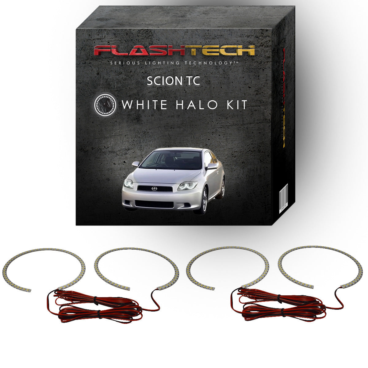 Scion TC White LED Halo Headlight Kit 2005-2007
