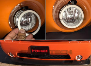 Chrysler-Town & Country-2005, 2006, 2007, 2008, 2009, 2010-LED-Halo-Fog Lights-White / Amber-RF Remote White-CH-TC0510-WFRF-WPE