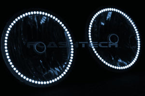 Toyota-Tundra-2007, 2008, 2009, 2010, 2011, 2012, 2013-LED-Halo-Headlights and Fog Lights-White-RF Remote White-TO-TU0713-WHFRF